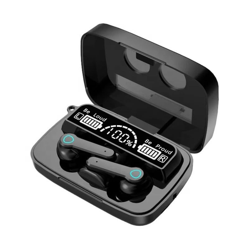 000-1.png TWS M19 Pro Touch Control Wireless Earbuds – Black - Image 1