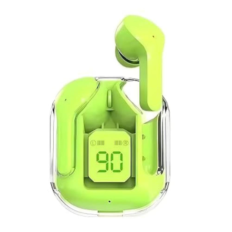 1a-1.png Ultrapods Max Wireless Earbuds 5.3 – Transparent Design, Bluetooth 5.3, Noise Cancelling - Image 1