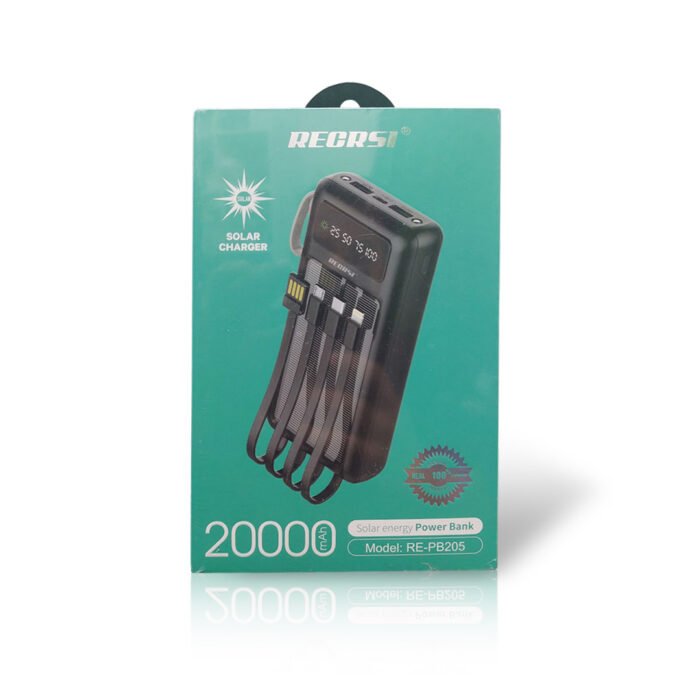 Regrsi 20000mAh Solar Energy Power Bank - Image 1