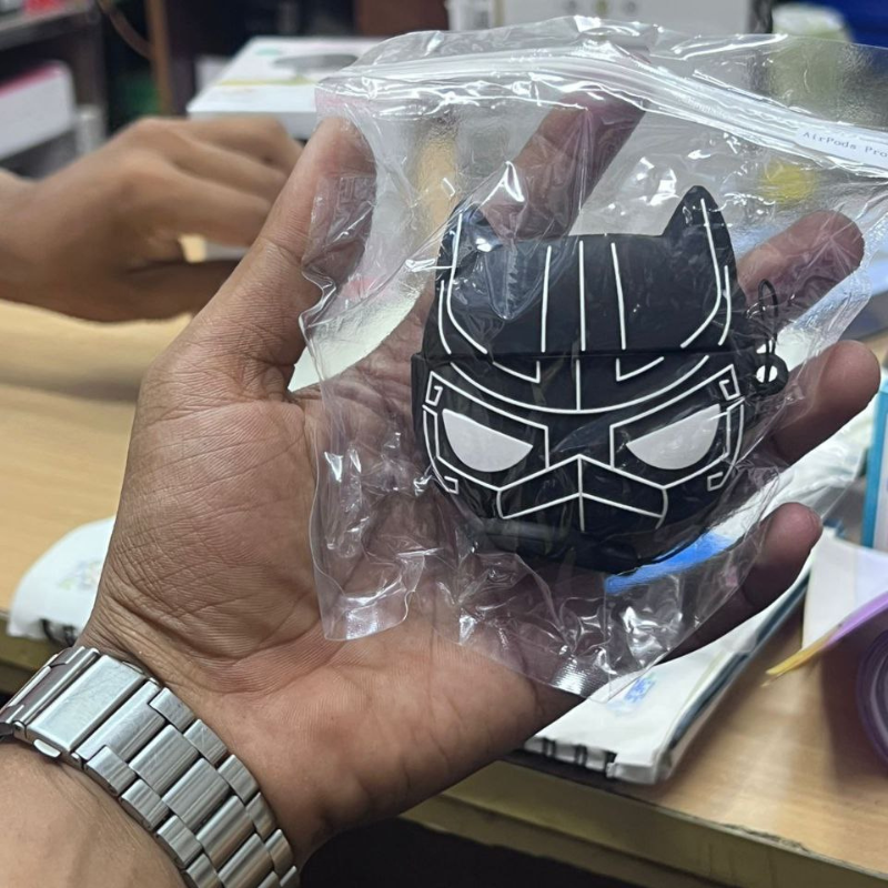 a-3.png Black Panther AirPods Pro Case – Marvel Hero Silicone Protector - Image 1