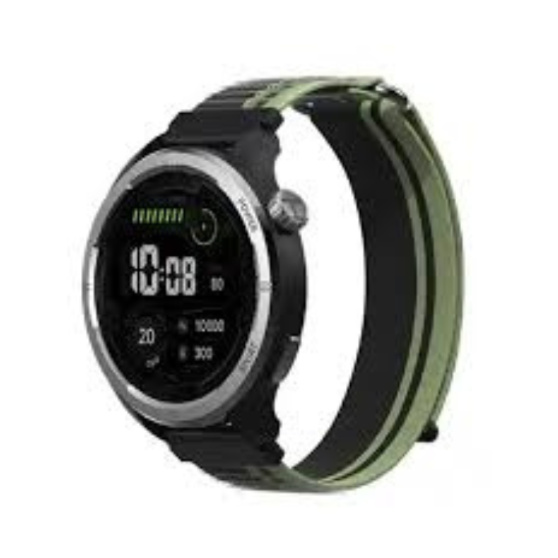 aaaaaaa-1.png Haylou Solar Neo 1.53" Bluetooth Calling Smart Watch (Silicone+Woven) Strap - Black - Image 1