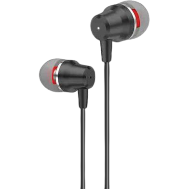 bbbbbb-2.png FONENG T52 In-Ear Metal Wired 3.5mm Earphone with Mic - Black - Image 1