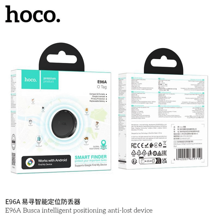 Hoco E96A স্মার্ট ট্যাগ (অ্যান্টি-লস্ট ডিভাইস) - Image 1