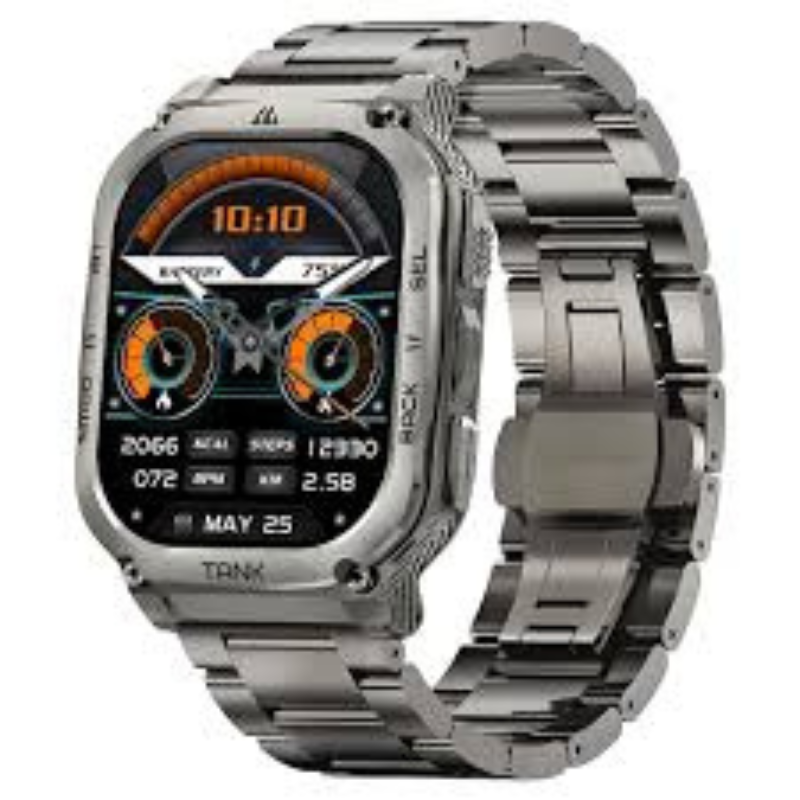 ddddd.png Kospet Tank M3 1.96″ HD AMOLED 130+ Sports Modes Military Smart Watch - Silver - Image 1