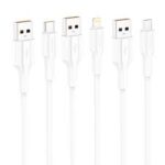 FONENG USB Cable Type-C 3A (XS01) - White - Image 4