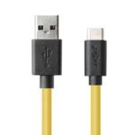 Realme 3A Type-C Charging Cable - Black Yellow - Image 2
