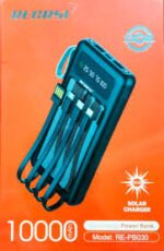 RECRSI 10000mAh Solar Power Bank with Light - Image 2