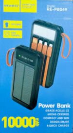 RECRSI 10000mAh Solar Power Bank with Light - Image 3