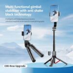 C08 Gimbal Stabilizer Selfie Stick Tripod - Image 4