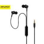 Awei PC-2 Mini Stereo Wired In-Ear Earphone (Black) - Image 2