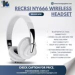 Recrsi NY666 Wireless Headset – Active Noise Isolation & Hi-Res Audio - Image 3