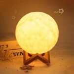DIY 3D Painting Moon Lamp – Battery Operated Night Light with Stand for Kids - Image 4
