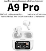 Timack® A9 Pro Touch‑Screen ANC Wireless Earbuds – Bluetooth 5.4, Smart LCD Display - Image 3