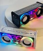 V8 RGB Armour BT5.3 Dual 13.6W Transparent Speaker (Mecha V8) - Image 2