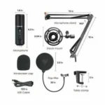 Maono AU-PM422 USB Microphone Podcast Zero Latency Monitoring - Image 4