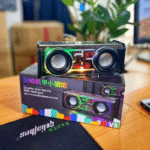 V8 RGB Armour BT5.3 Dual 13.6W Transparent Speaker (Mecha V8)