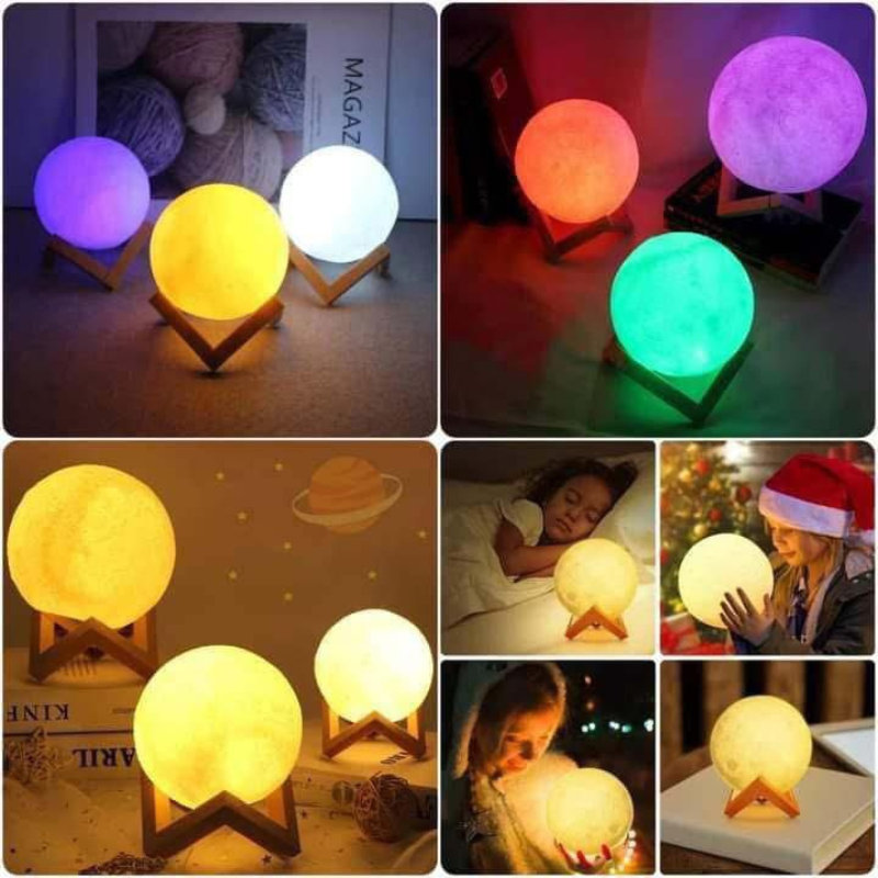 yy-4.png DIY 3D Painting Moon Lamp – Battery Operated Night Light with Stand for Kids - Image 1