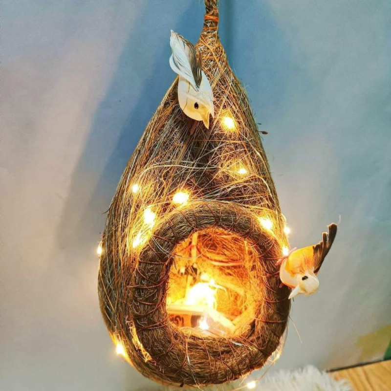 yyy-3.png Handmade Decorative Bird Nest – 1 Piece Natural Look (Model: BN_04) - Image 1