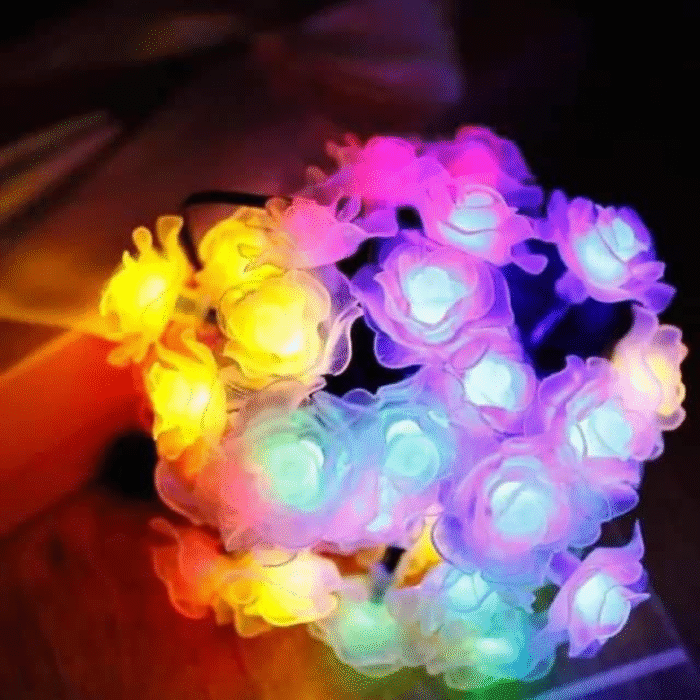 Rose Solar String Lights – Decorative Garden Lights - Image 1