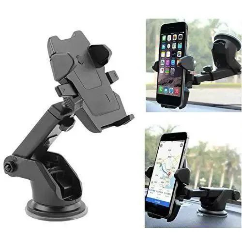 yyyyyyyyy-4.png Heavy Duty Plastic Black Long Neck Car Mobile Phone Holder CZ-3115 with Adjustable Viewing Angle - Image 1