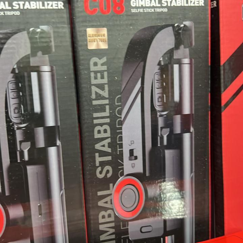 z-11.png C08 Gimbal Stabilizer Selfie Stick Tripod - Image 1