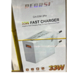 RECRSI 2.4A 2X Dual USB 3 Pin Charger with Type-C Fast Charger 1m Cable & Free Micro USB Cable 1m