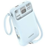 FONENG PX112 10000mAh Magnetic Power Bank with 2 Cables - White - Image 2