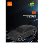 Kisonli Premium B5 Solar Car Stereo Speaker – Super Bass 10W, USB, TF, FM Supported