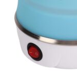 Travel Folding Electric Kettle Stainless Steel Heating Plate Fast Boiling Food Grade Silicone Folding Design Collapsible Portable Foldable Boil Dry Protection Home & Office Use 600ml - Image 3