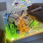 LED Acrylic Message Board with 7 Color Pens (15×15cm) - Image 2