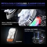 MEMO CX14 10W Magnetic Phone Cooler – TEC Ice Cooling Fan with RGB Light - Image 2