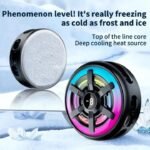 DY28 Magnetic Mobile Phone Cooler – Semiconductor Cooling Fan with RGB Lights - Image 2
