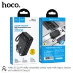 Hoco MMJ17 22.5W 20000mAh Fast Charging Power Bank with Built-in Lightning & Type-C Cables - Image 2