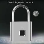Smart Fingerprint Padlock – USB Rechargeable Portable Anti-Theft Lock
