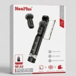 NeePho NP-63 Wireless Collar Clip Mini Microphone – 2-in-1 Type-C & Lightning Lavalier Mic