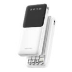 Power Bank 20000mAh 3IN1 Built in Charging Cables