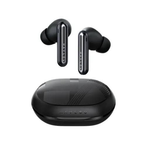 product-1-121 HAYLOU Mori Plus Hybrid ANC True Wireless Earbuds (Model: T016, Black) - Image 1