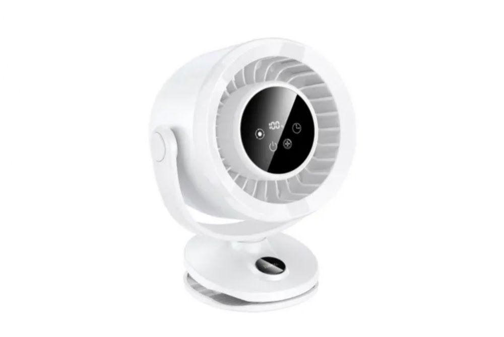 product-1-25 Hoco HX608 3 in-1 Automatic Rotating Clip Fan - Image 1
