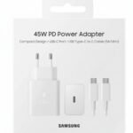Samsung 45W Power Delivery (PD) Adapter with a 5A USB-C cable