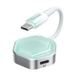 Plextone GS1 Pro, a 2-in-1 USB-C to 3.5mm audio and charging adapter designed for mobile gaming
