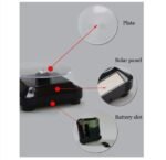Rotating Stand, Solar Powered LED Electric Motorized Rotating Turntable Display Stand - Image 2