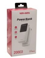 Power Bank 20000mAh 3IN1 Built in Charging Cables - Image 2