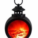 Plastic Led Fire place Decorative Lantern Lamp