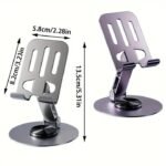 360 Rotating Metal Aluminum Alloy Phone Holder Stand L-388 - Image 2