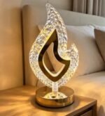 flame-shaped crystal table lamp - Image 2